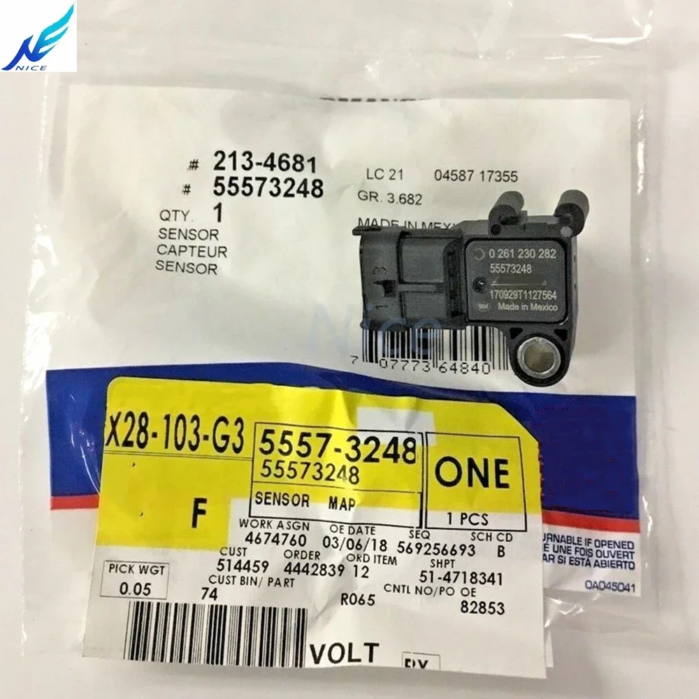 

Датчик абсолютного давления во впускном коллекторе (MAP) / Датчик давления наддува G-M 55573248, 2 шт.