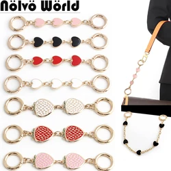 14CM,30.5CM Strawberry,Heart-Shape Metal Extension Chains For Women Replacement Crossbody Purse Bags Strap Handle Accessories