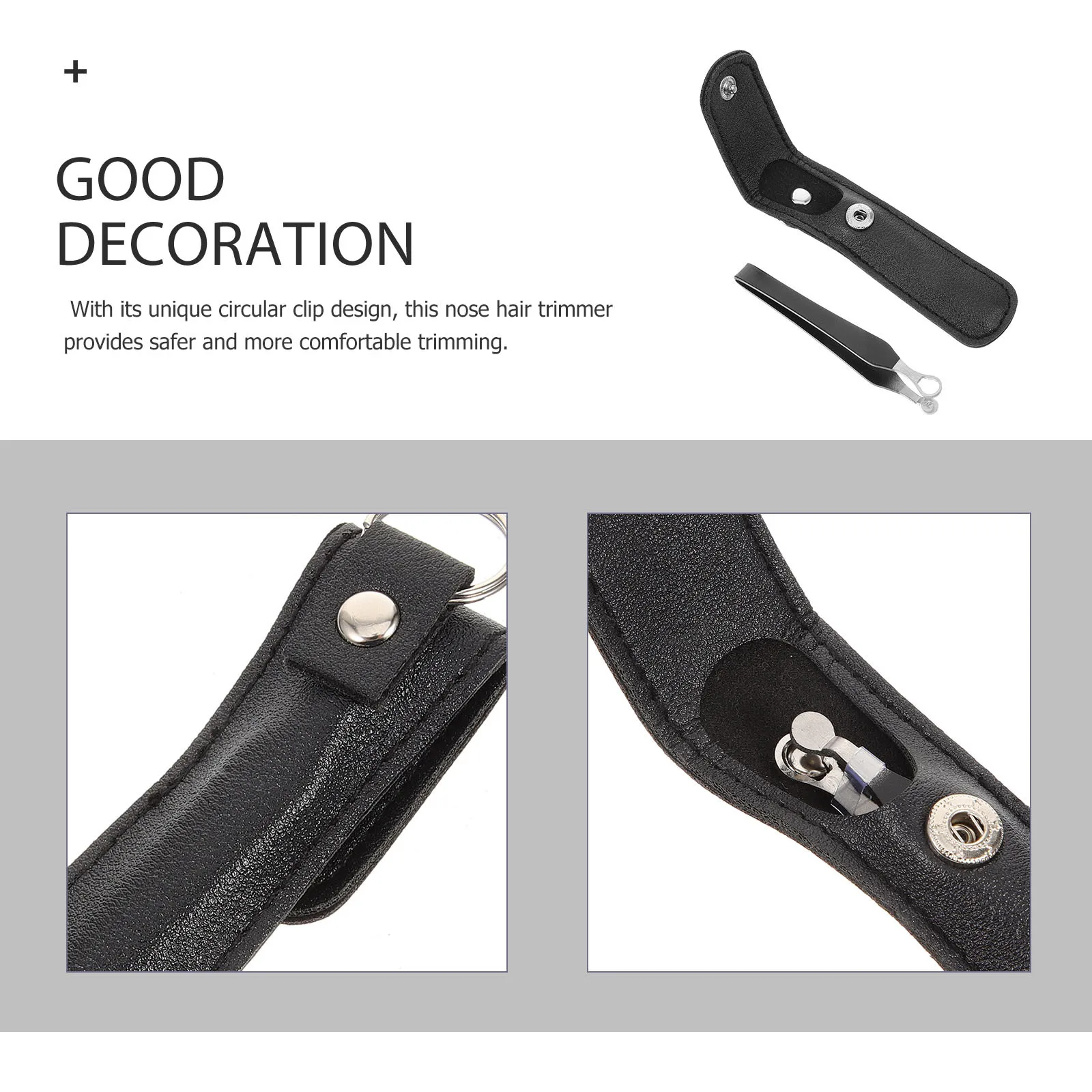 

1Set Nose Hair Clipper Stainless Steel Metal Nose Hair Trimmer for Men Eyebrow Beard Mustache Trimming Tool Nasal Clippers with