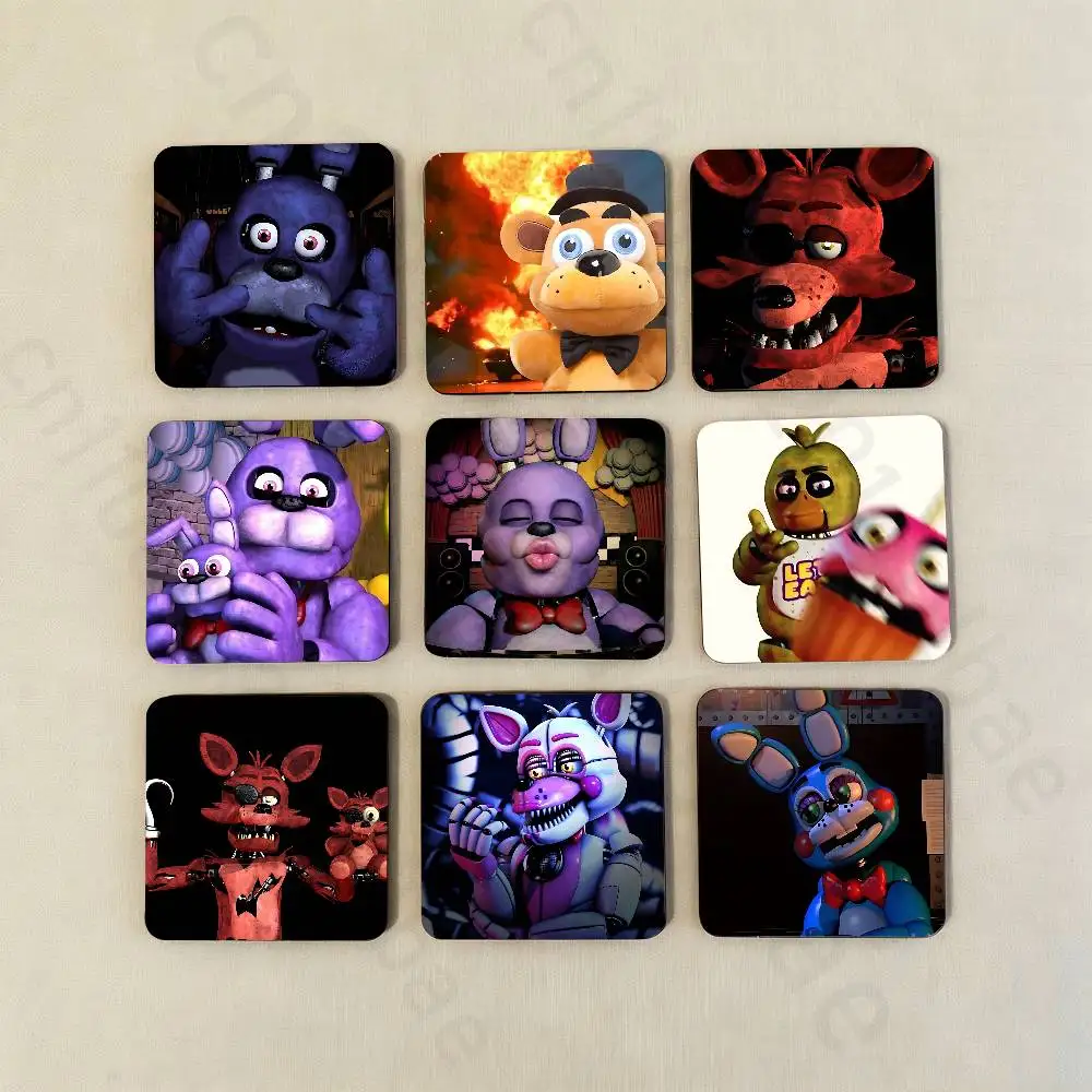 

W-FnafS Fridge Magnet Personalized Magnetic Durable Plastic Square Picture Surface Fridge Magnets