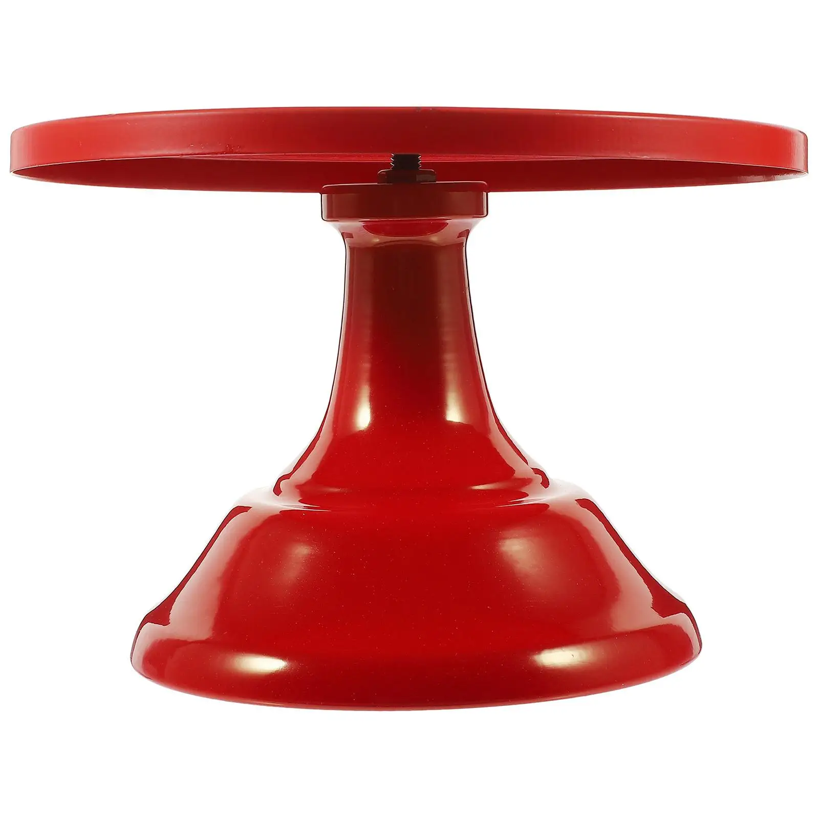 Dessert Display Stand 10 Inch Red Round Cake Wedding Props Table Storage Plate Cupcake