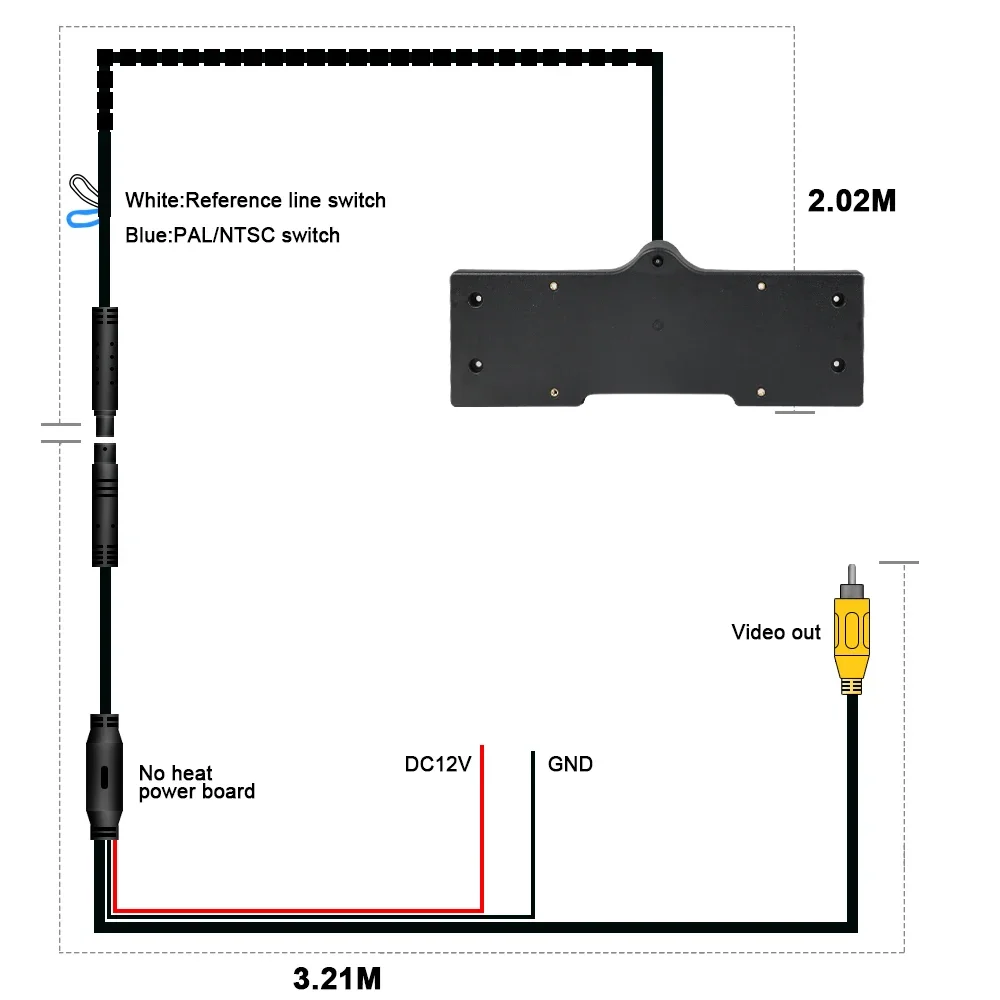 

Carsanbo Fit for BMW 5 Series 2021 Car License Plate Frame Front View Camera CCD AHD 150° Waterproof Fisheye Lens Night Vision
