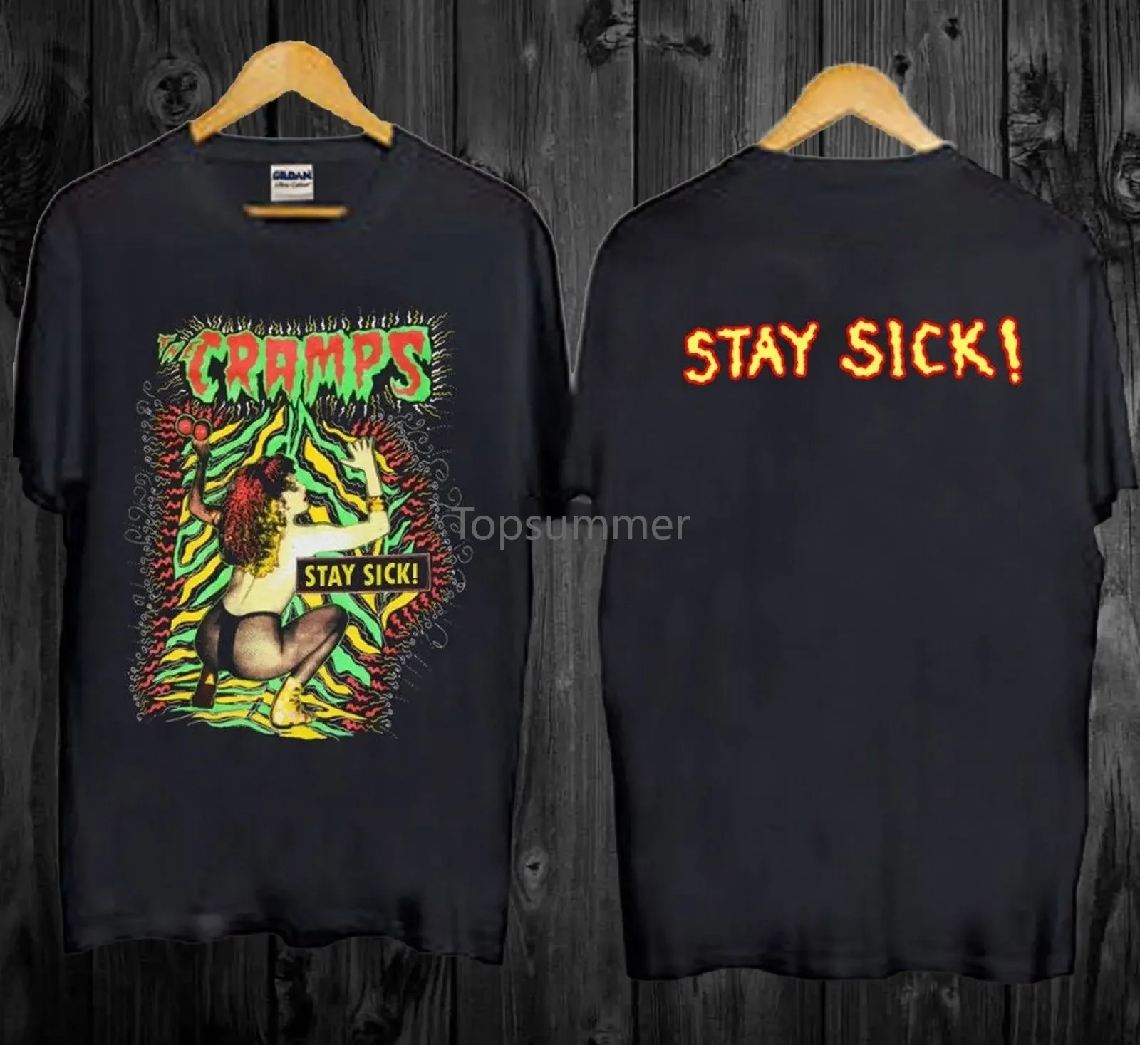 Vintage Rare The Cramps 1990 Stay Sick T-Shirts Men Size S-2Xl Reprint