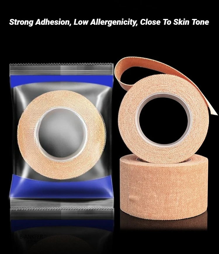 Sport Selbsthaftende Kohäsive Bandage Elastische Unterstützung für Knie Finger Knöchel Handflächen Schultern Hautfarbenes Vlies-Klebeband – Detail 1
