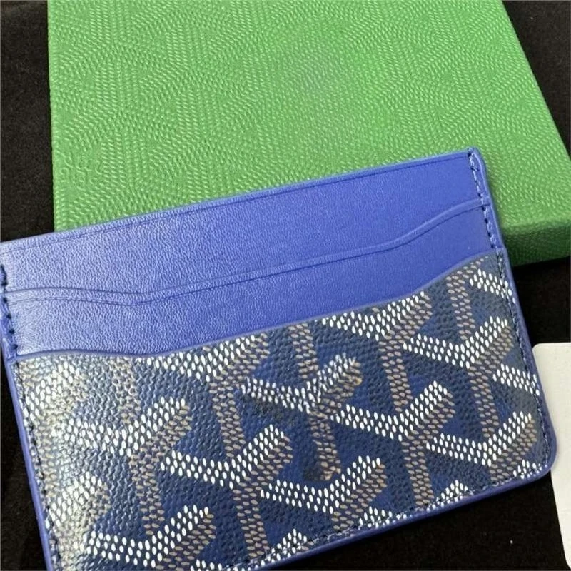 5 Fächer mit Verpackung, doppelseitiger Aufbewahrungstasche für mehrere Karten, PU-Leder aus Bargeld