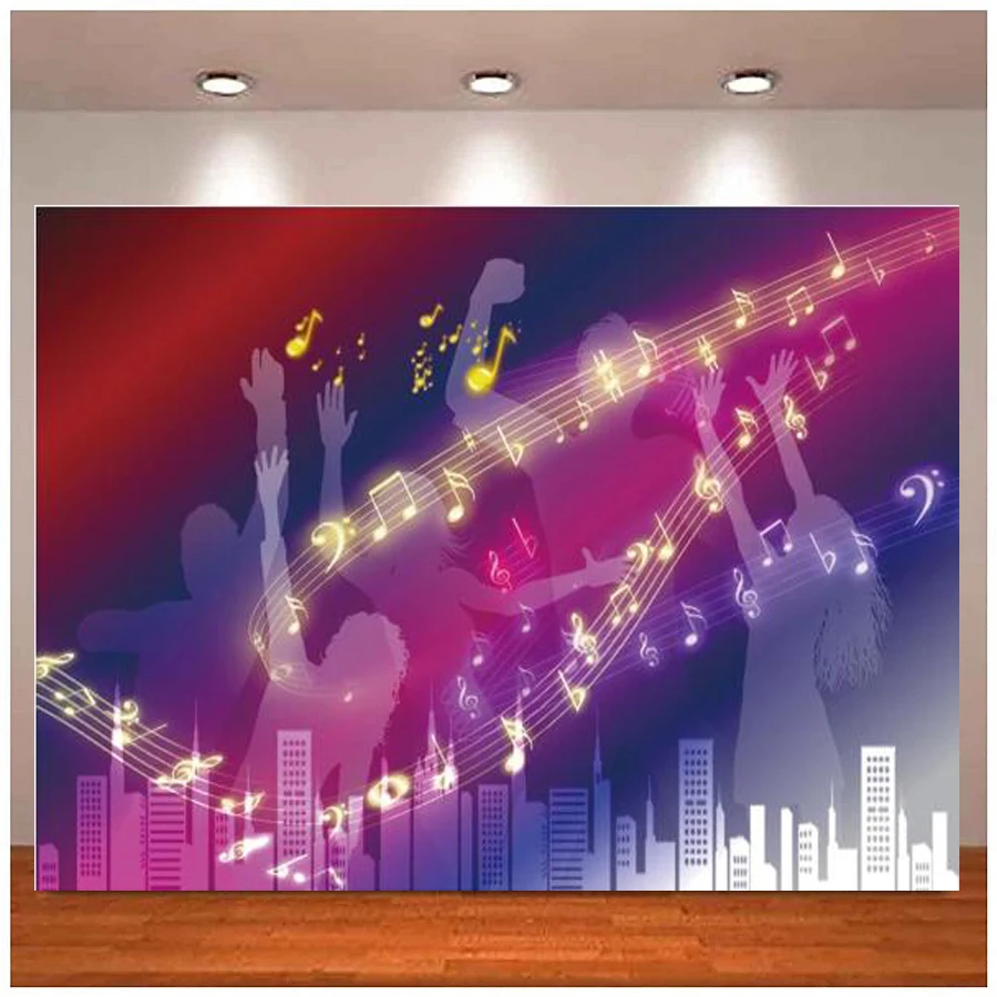 

Photography Backdrop Music Concert Playing Carnival Festival Decoration Poster View Background Banner Photo Studio