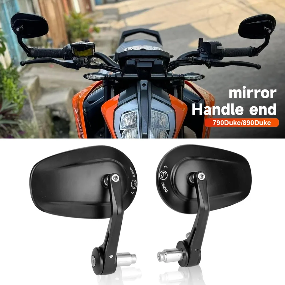 For 790duke 890duke 790 890DUKE Motorcycle Bar End Handlebar Mirrors Accessories Universal 7/8