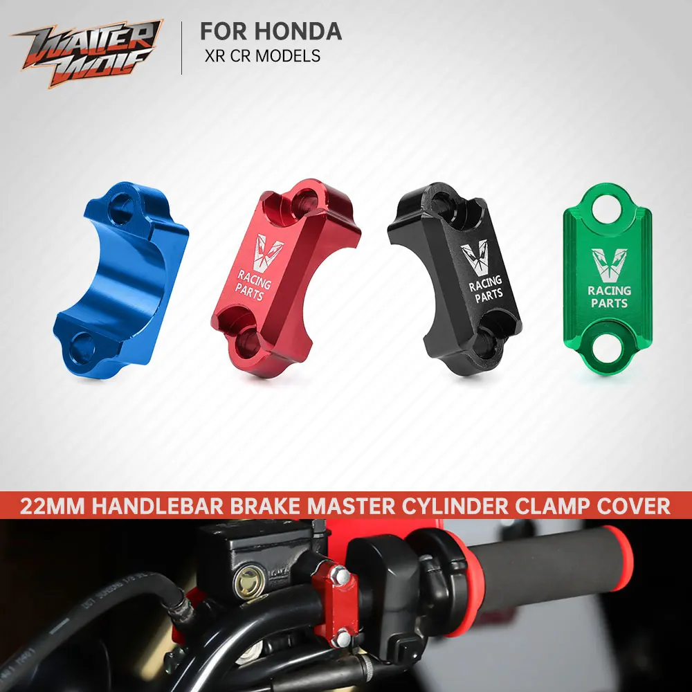 Para Honda XR CR CRF 125 230 250 400 450 600 650 cubierta de abrazadera de cilindro maestro de freno barra de 7/8 "22mm XR125L XR150L XR190L XR250L