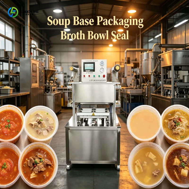 Automatic Modified Atmosphere Freshness Vacuum Sealer, Packing Equipment for Central Kitchen, Commercial Set with Film Pouches