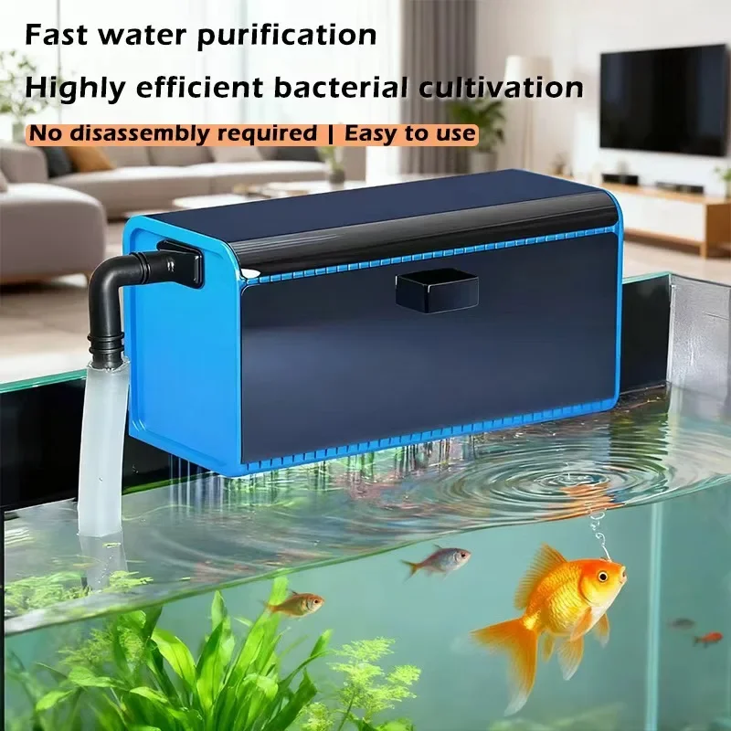 Plastic Water Filtration Cleaning Tool Wall Mounted Dripper Box for Fish Tank Aquarium Purification Filter Pet Fish