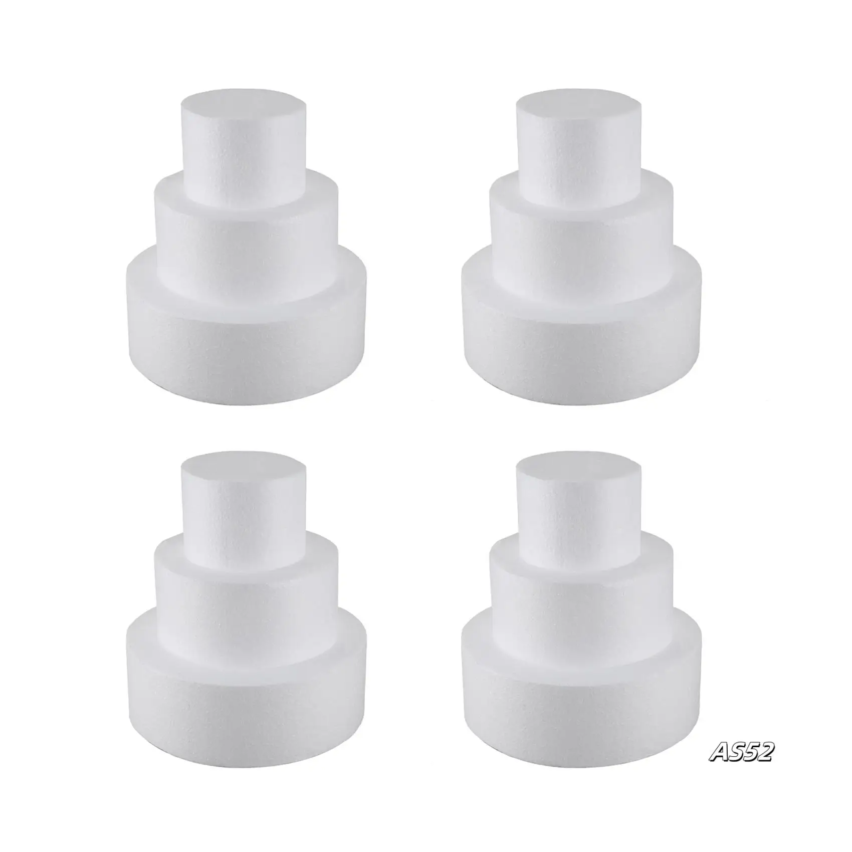 

12X Round Cake Dummy 4 Inch / 6 Inch/ 8 Inch (Cake Dummy Set 4 Inch 6 Inch 8 Inch)