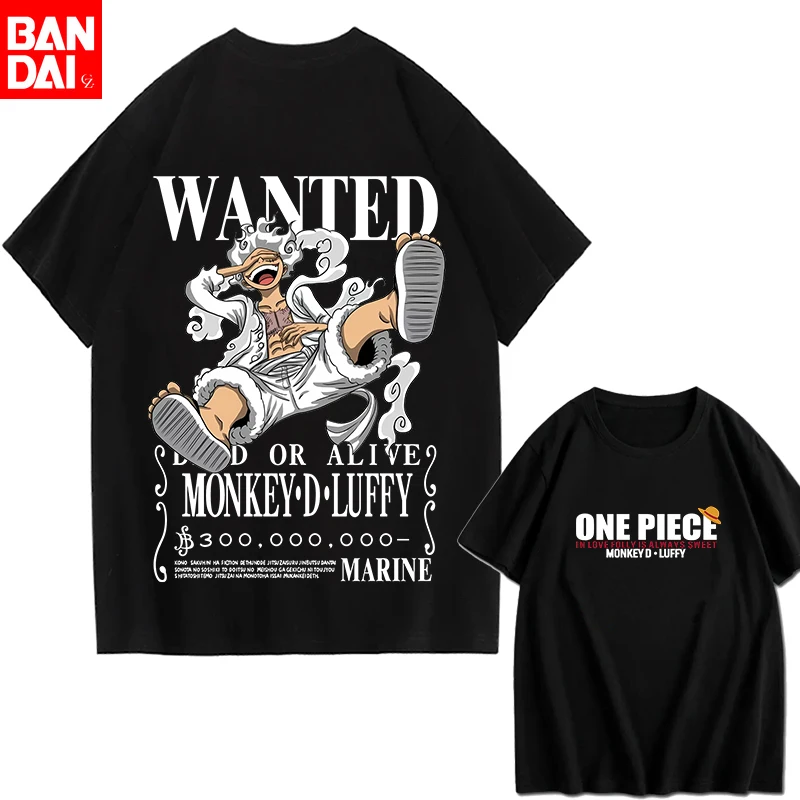 

One Piece Men's T-shirt Portgas D. Ace Anime Summer Boy Spring And Autumn Children's Short Sleeves Parent Child Wear Winter