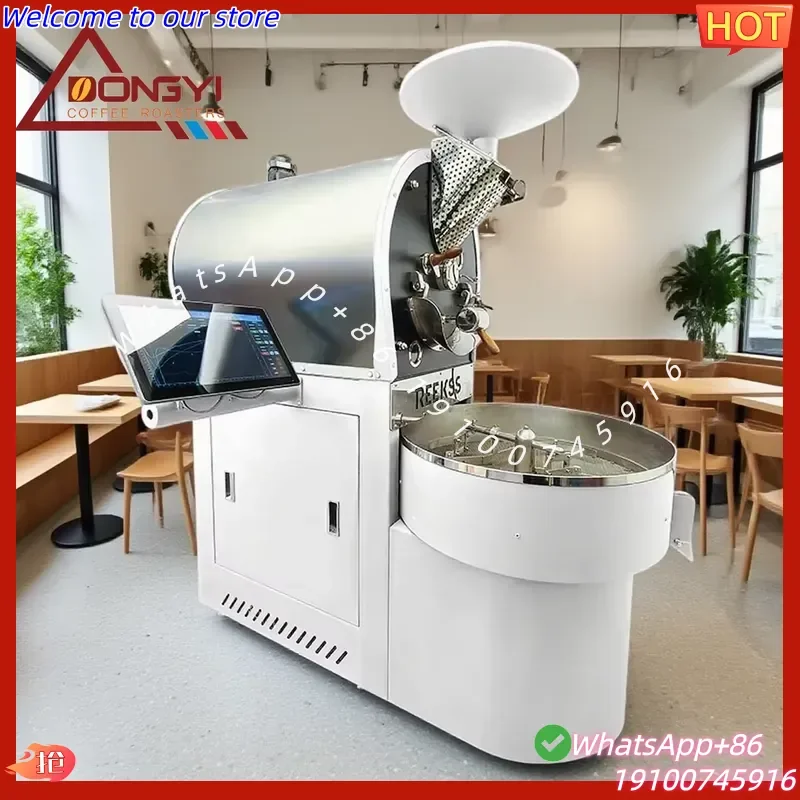 2026Hot 2025 New Model 6kg 12kg 15kg 20kg 30kg 60kg Automatic Coffee Bean Roaster Toaster Programmable Touch Screen