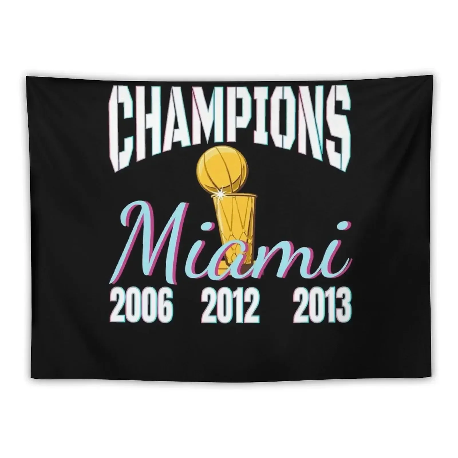 

Miami Champions Championship Trophy Tapestry Wall Hanging Decor Wall Art Decorative Wall Murals Tapestry