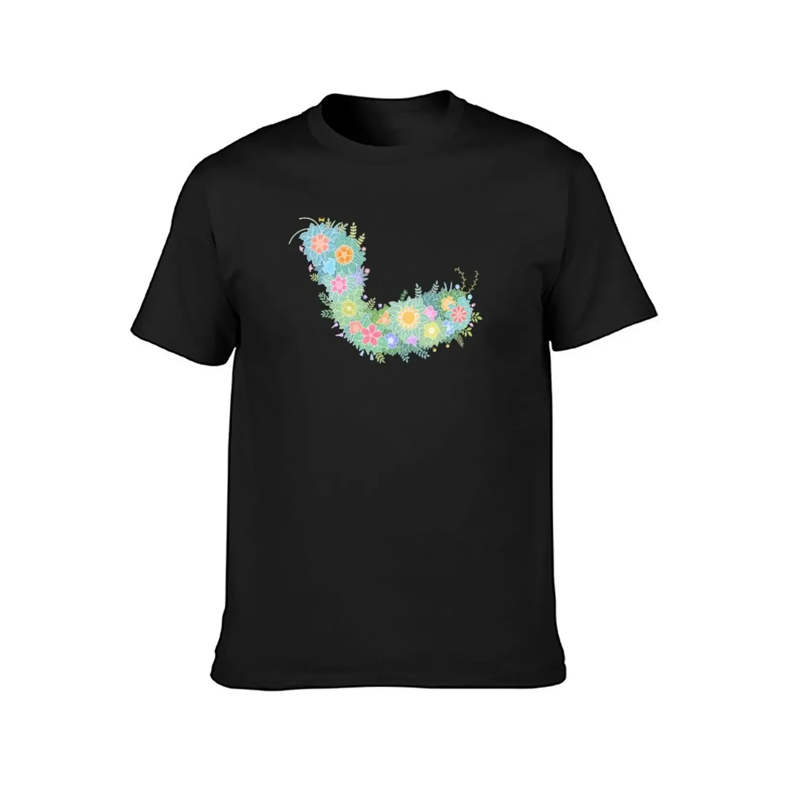 Floral Letter ? WeArePrettierThanFlowers T-Shirt anime figures customs plus sizes black t-shirts for men