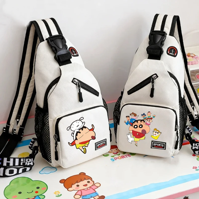 

Crayon Shin-chan Chest Bag Boy Girl Cartoon Anime Shoulder Bags Men Women Trendy Cool Travel Backpacks Crossbody Pouch Gift 2026