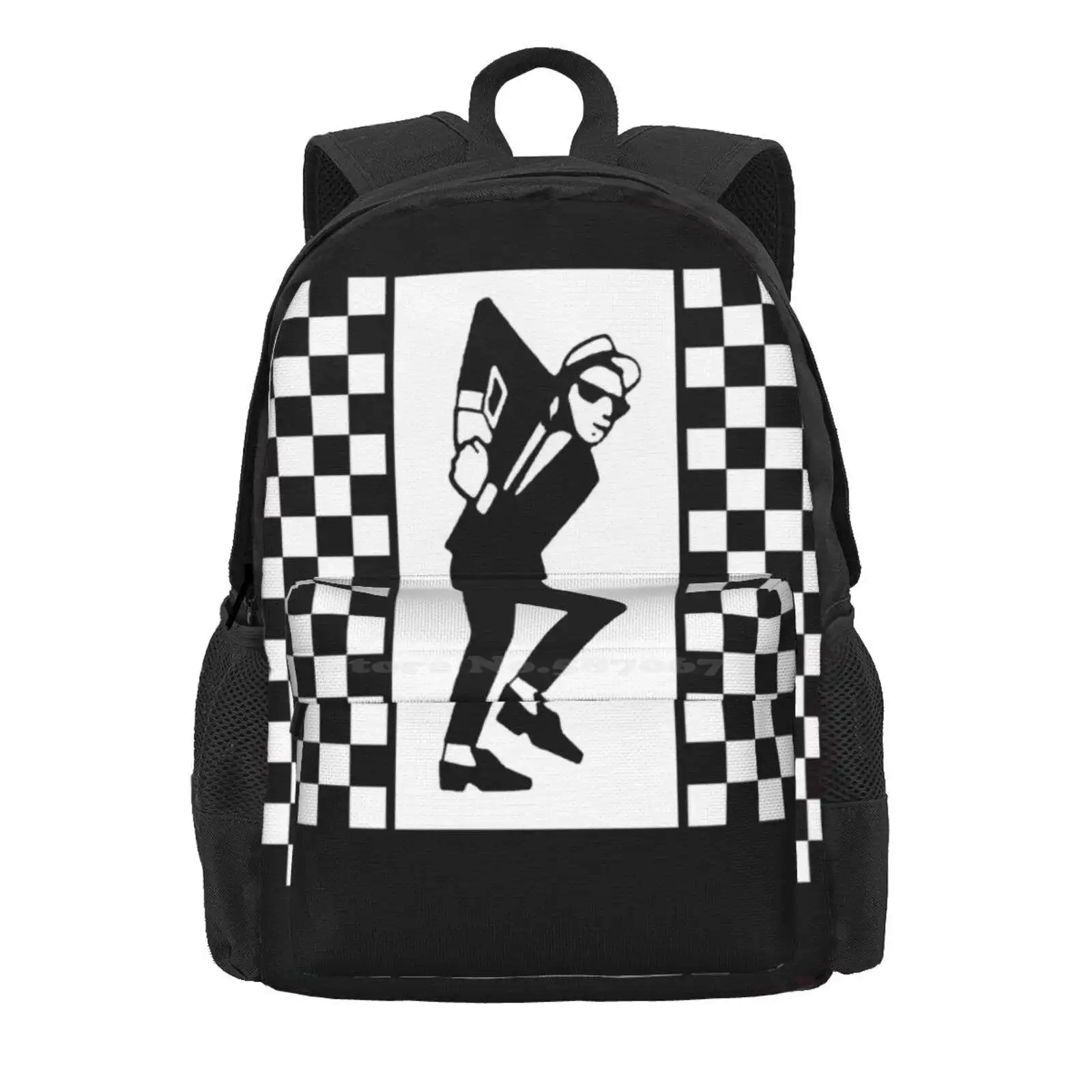 Rudeboy Hot Sale Schoolbag Backpack Fashion Bags Rudeboy Ska Punk 2 Tone Trojan Record Rude Boy Blue Beat Bluebeat Reggae Retro