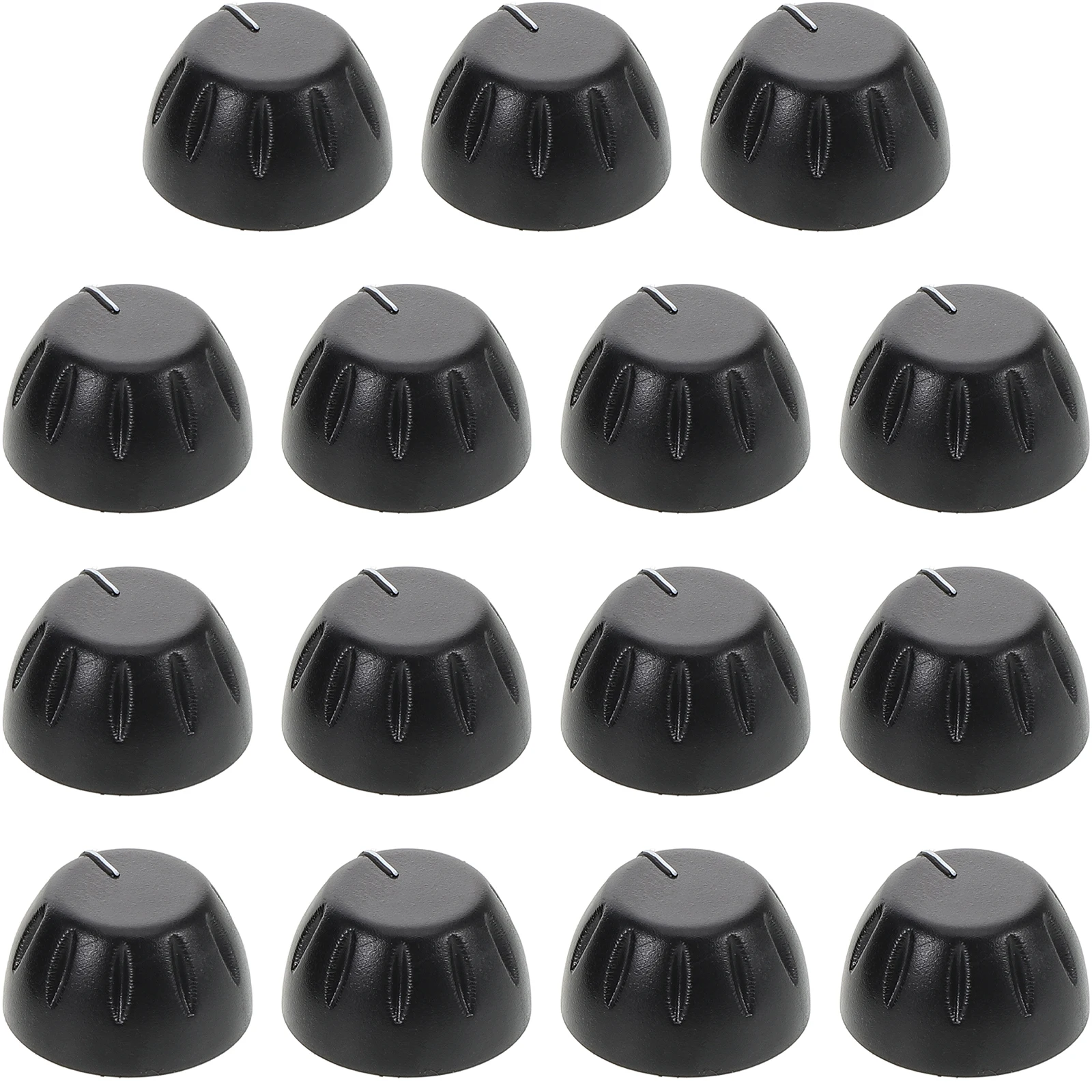 

15 Pcs Knob Cap Guitar Round Volume Control Knobs Electric Switch for Parts Plastic Replacement