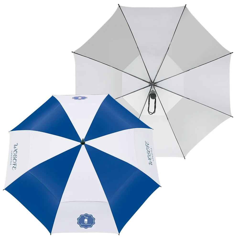 1pc Golf Umbrella, 60” Windproof Durable Stick Umbrella, Golf Specific Sun Rain Umbrella for Multiple People, 3 colors availabl