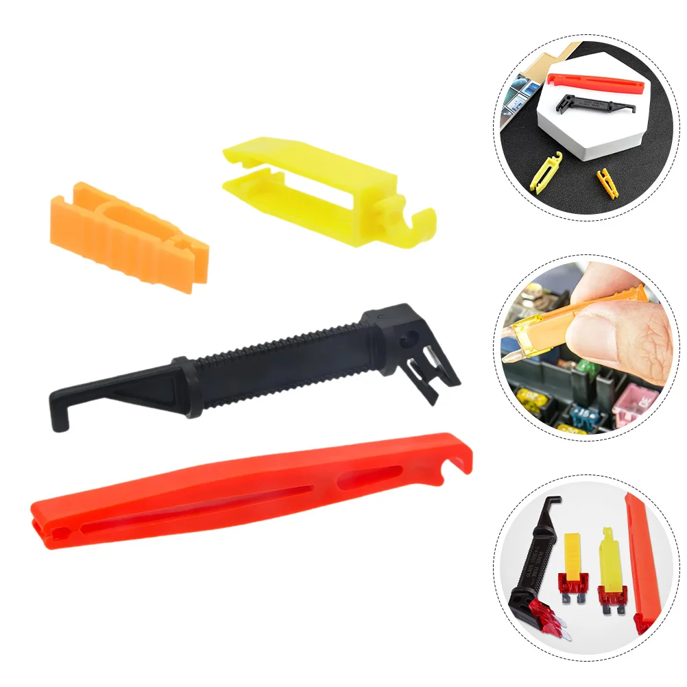 

4Pcs Automotive Fuse Puller Tools Medium Small Size Car Fuse Extractor Pliers Relay Puller Car Electrical Repair Removal Tools