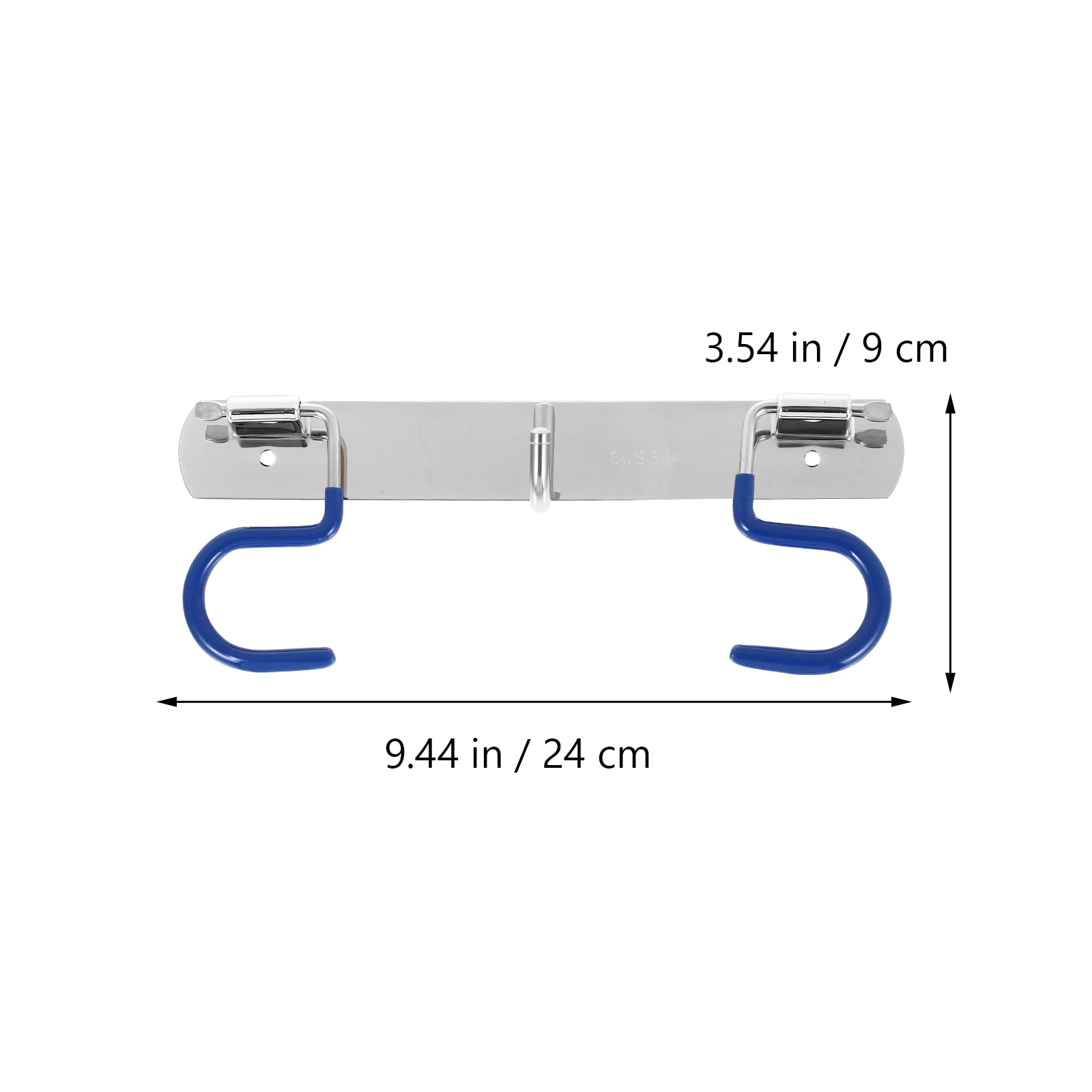 

Mop Holder Stainless Steel Heavy Duty Wall Mounted Hangers Multi Functional Practical Hook Home Storage Solution