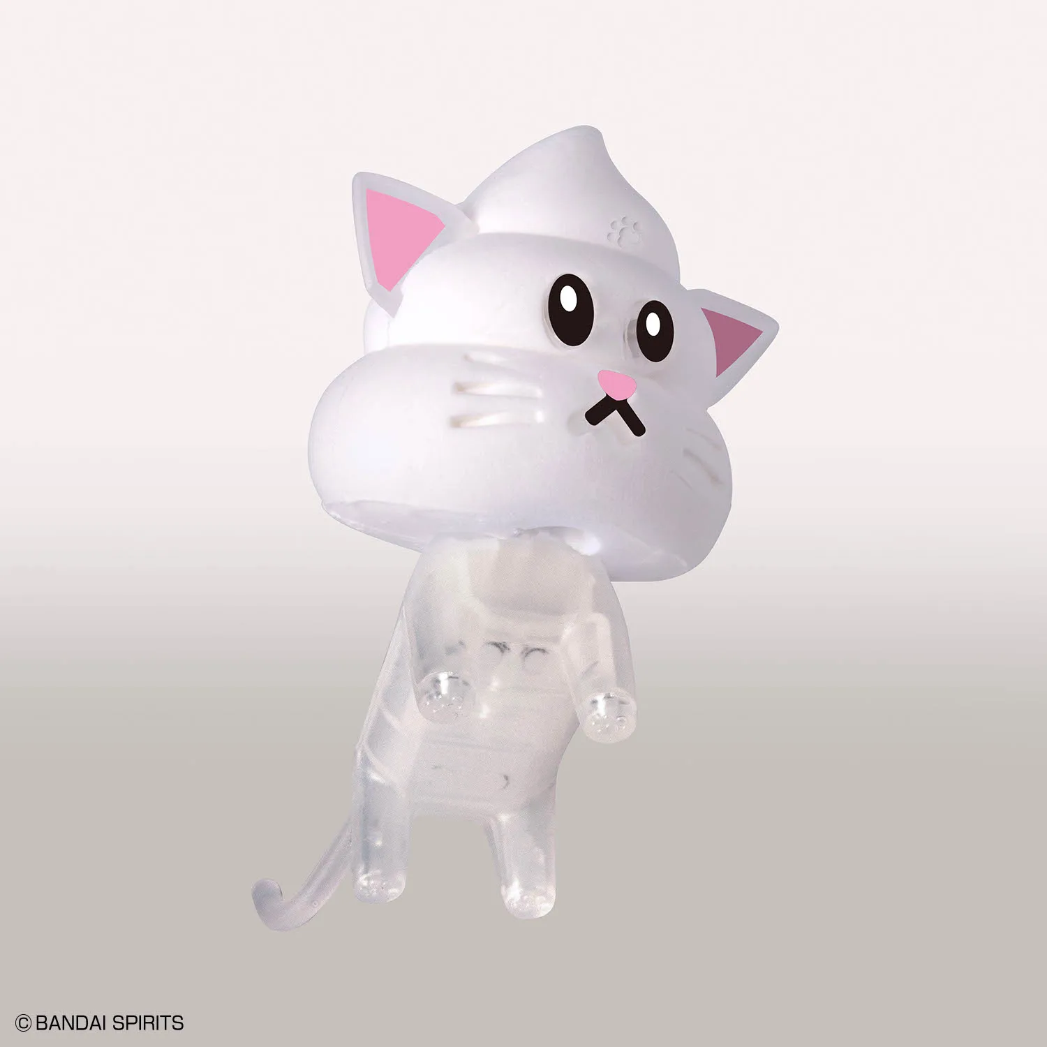 Véritable ensemble de modèles en argile Bandai série premier ensemble de merde d'animaux 1 chat et ours assemblé modèle collection figurine modèle jouet