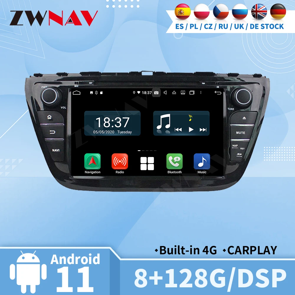 

Carplay Radio Receiver For Suzuki S-Cross SX4 2014 2015 2016 2017 Automotive Multimedia Central 2 Din Android Auto Screen Stereo