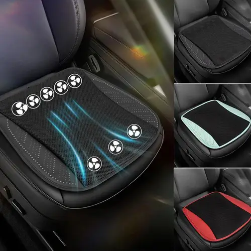 Imagen 2 del producto Asiento de coche Universal, cojín de aire fresco de verano con 8/5 ventiladores USB, asiento de ventilación de soplado rápido, refrigeración, asiento de coche refrigerado