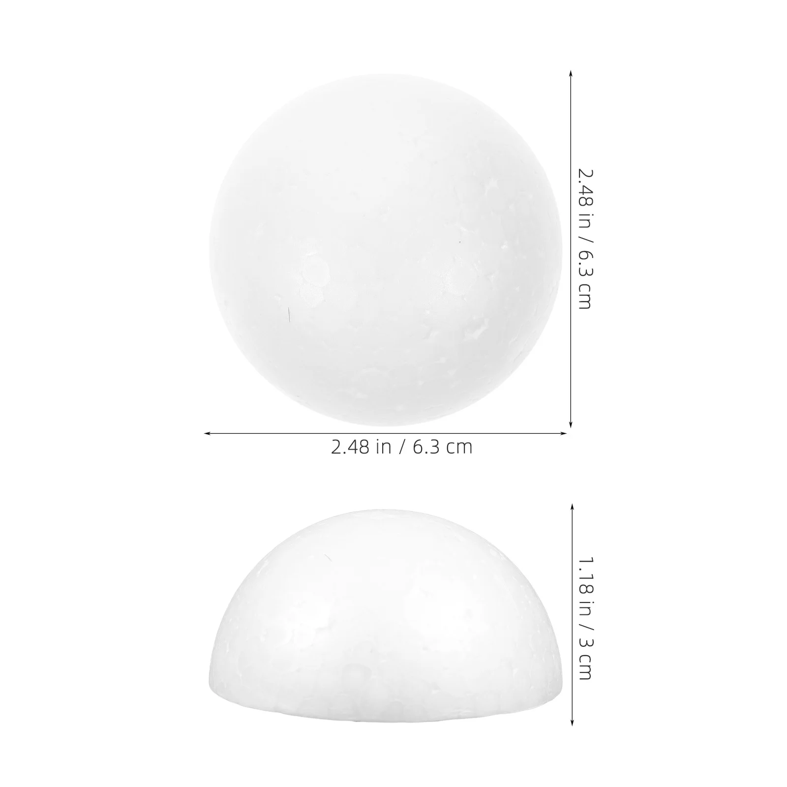 12 قطعة نصف كرات رغوية نصف كرات غير مطلية DIY بها بنفسك أصحاب الزهور الزفاف سطح المكتب الديكورات لوازم الحرفية نصف الكرة