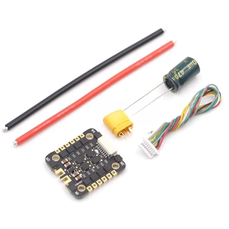 

JHEMCU Mini 40A Four in One Electric Adjustment 20x20 Hole Distance DSHOT600 Ammeter EM40A for Drone DIY Assembly Accessories