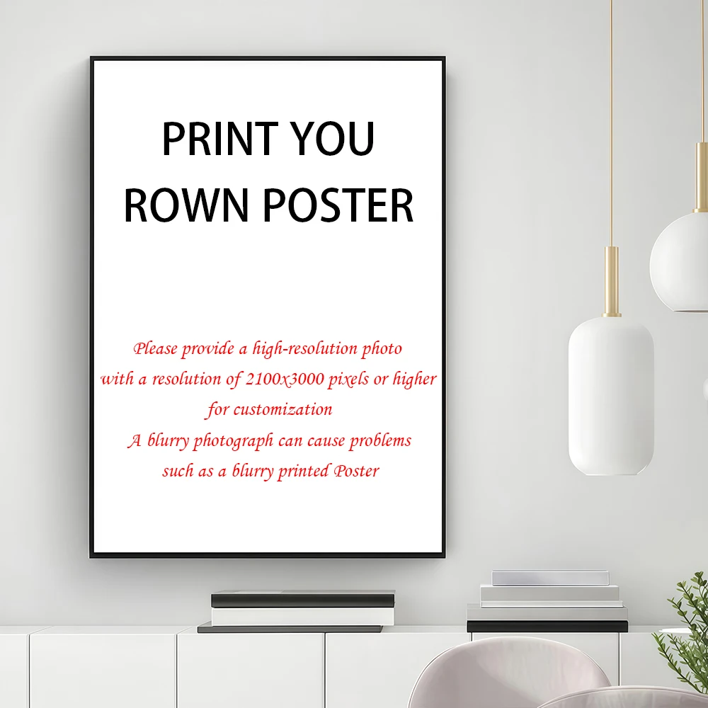 Custom Poster Print High-Resolution 2100x3000 Pixels Your Own Logo Picture Design Word Photo Customizable Customized Mural Wall