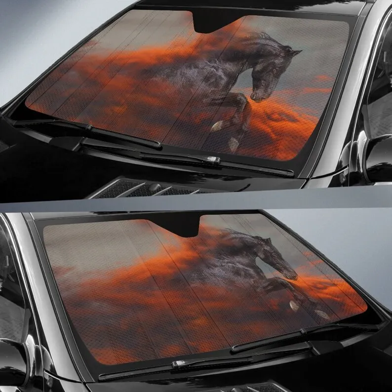 Lucifer's Passion Horse Sunshade for Car Windshield