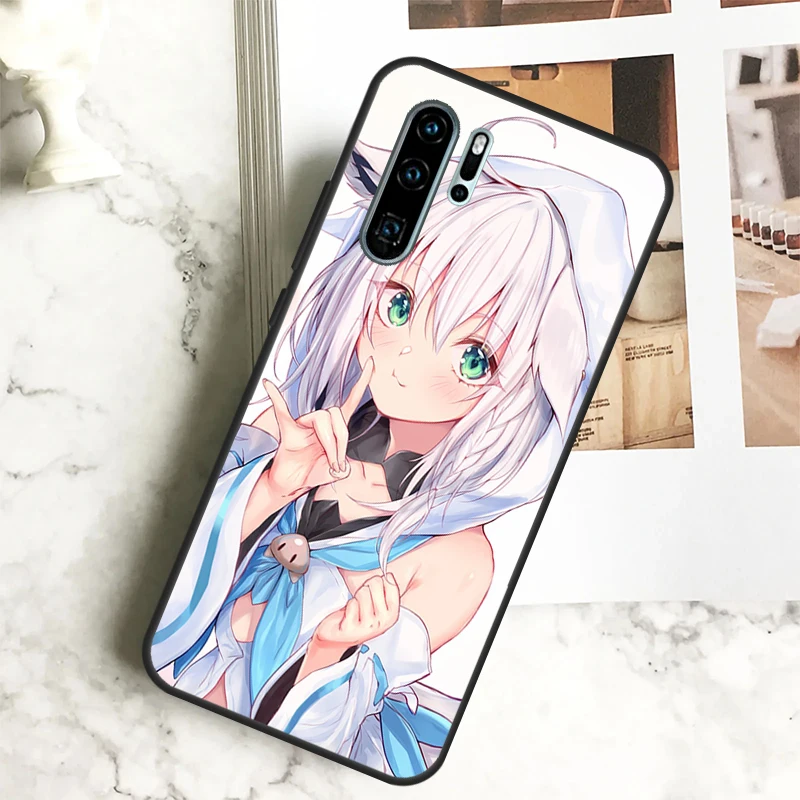 Shirakami Fubuki Hololive لهواوي نوفا 12i 12s 11i 8i Y73 Y72 Y61 Y91 Y90 Y70 Y60 9 10 SE P30 P40 Lite P60 Pro #4