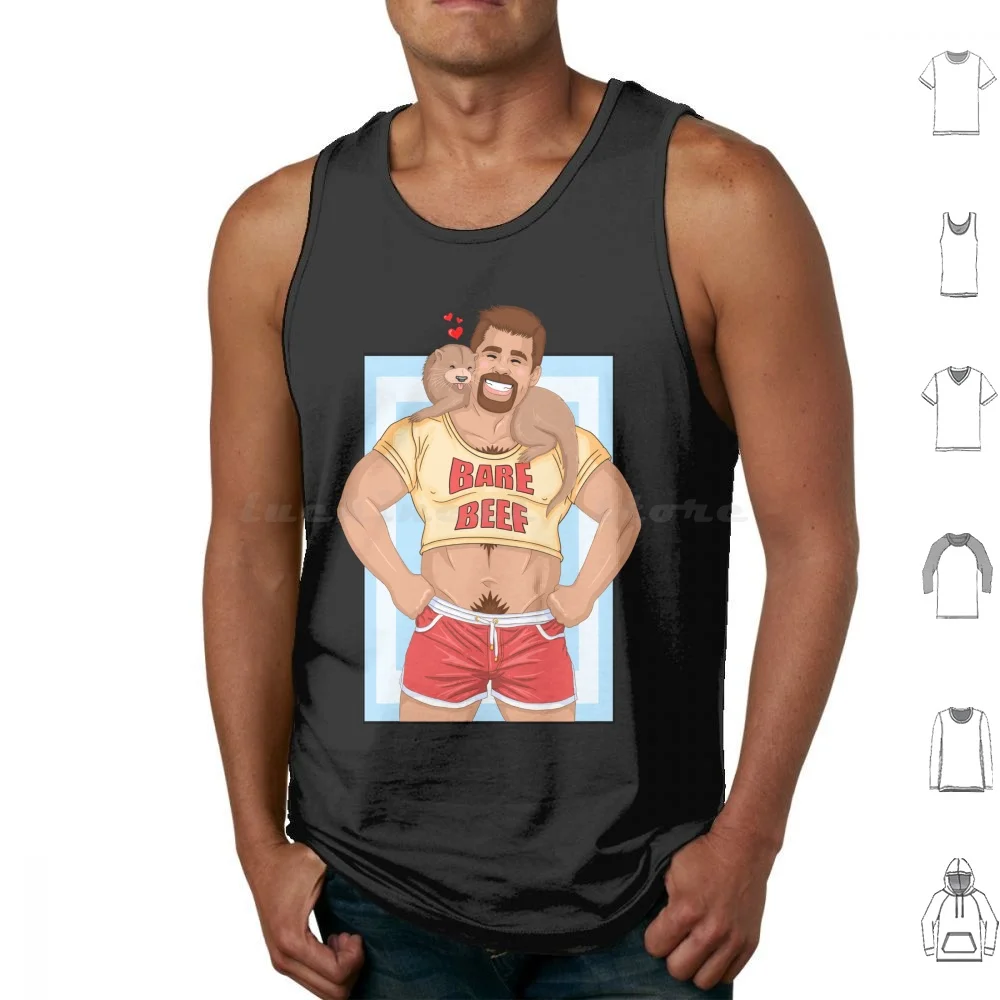 Love Otters Tank Tops Vest Sleeveless Barebeef Bears Bear Woof Pride Grrr Men Cute Bearart Bearpride Bearflag Growlr Yaoi Bare