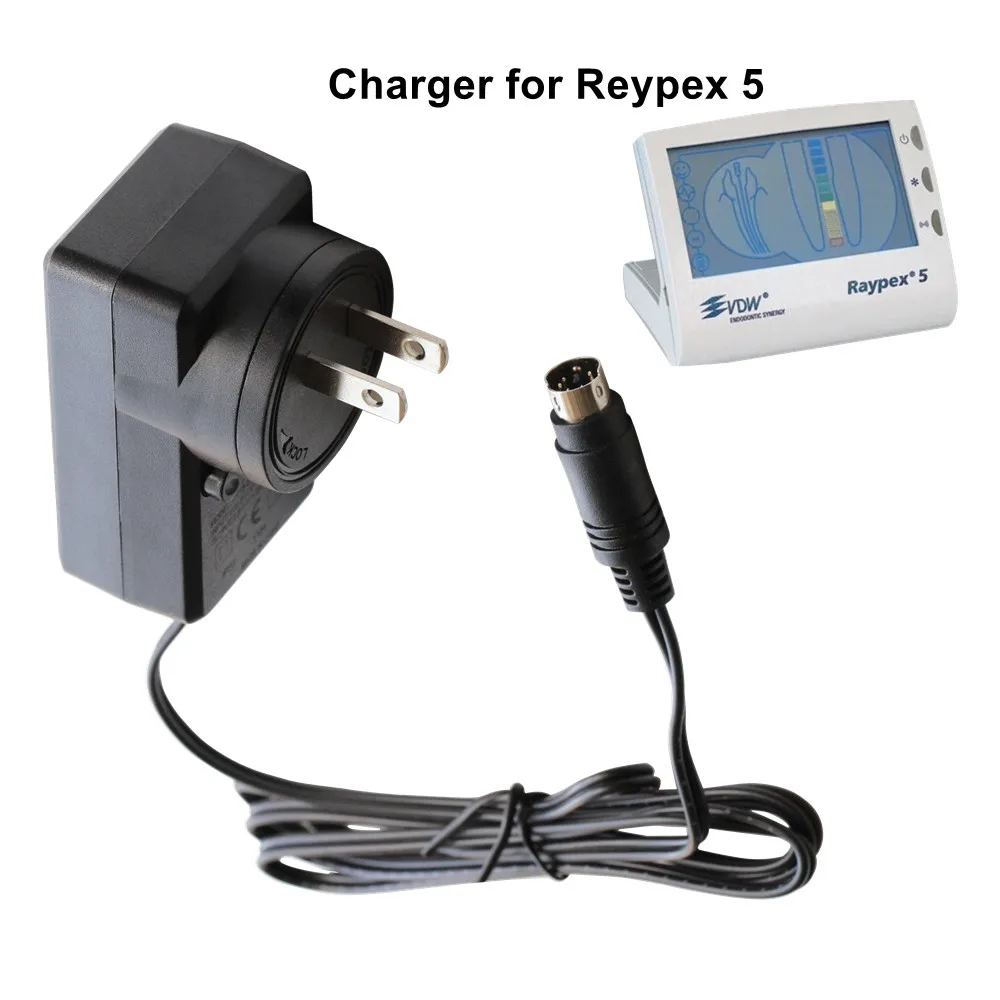 1 Set Dental Endo Apex Locator Unit Battery Charger Power Adapter for VDW Raypex5 US/EU/AU/UK Plug Dentistry Equipments