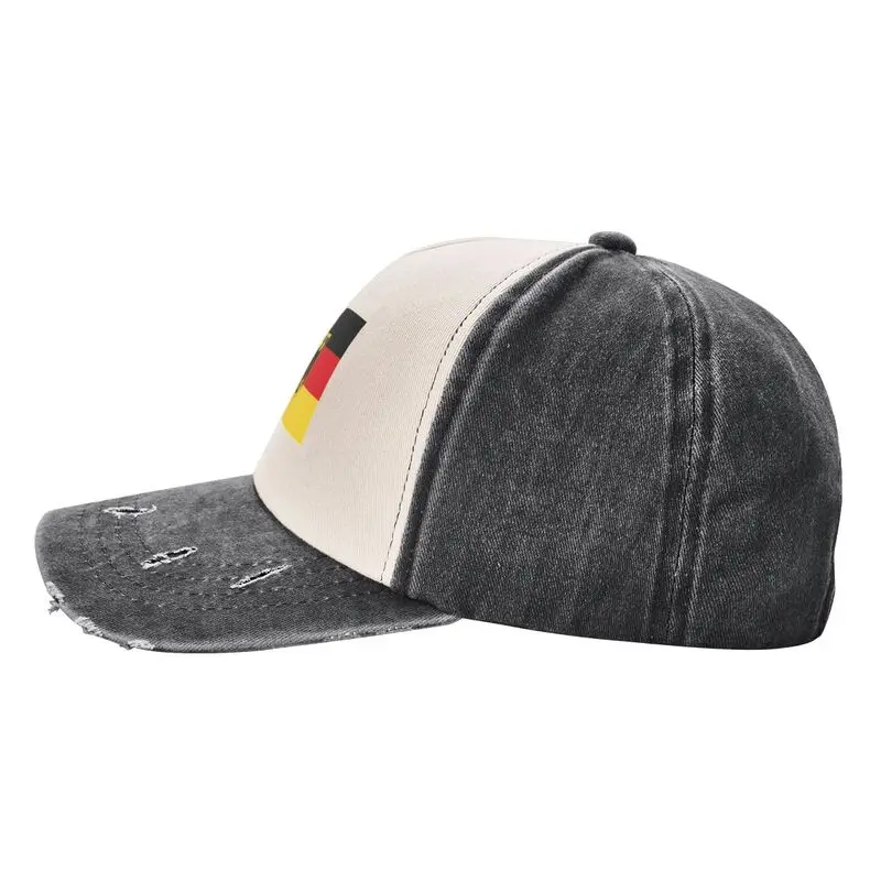 Boné de beisebol com estampa de bandeira do império alemã, boné snapback unissex, boné de algodão lavado vintage, chapéu de cowboy, viseira de sol retrô