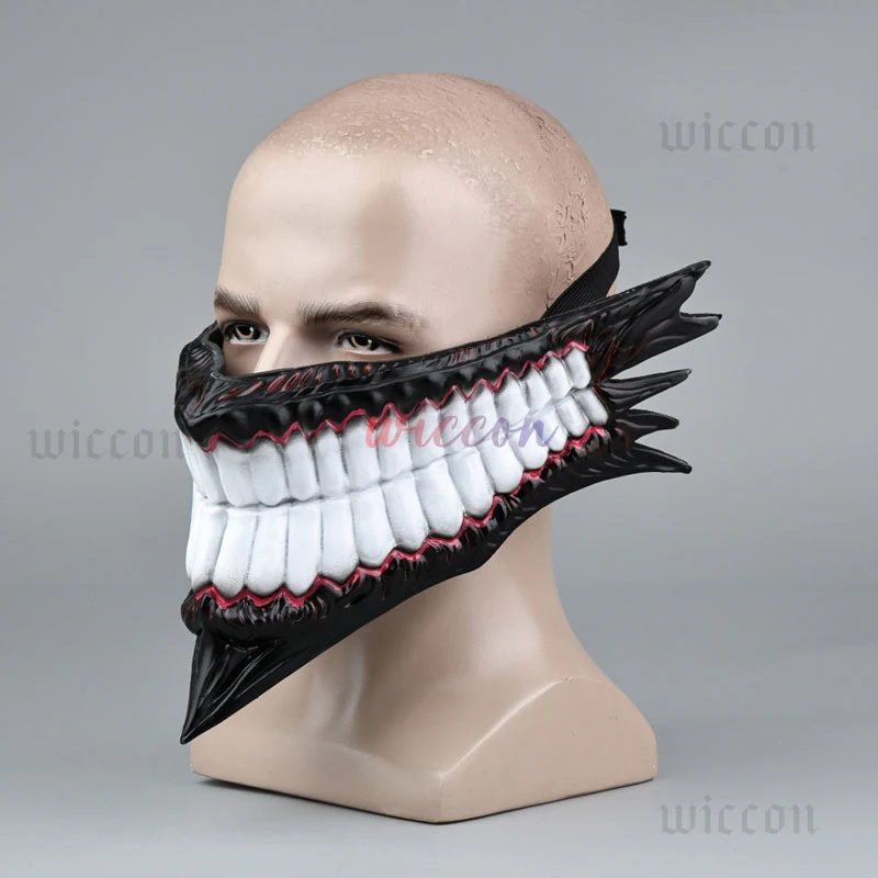 Hot New Anime Dandadan Cosplay Ken Takakura Okarun Devil Mask PVC Mask Halloween Monster Prop Accessories Christmas Cos