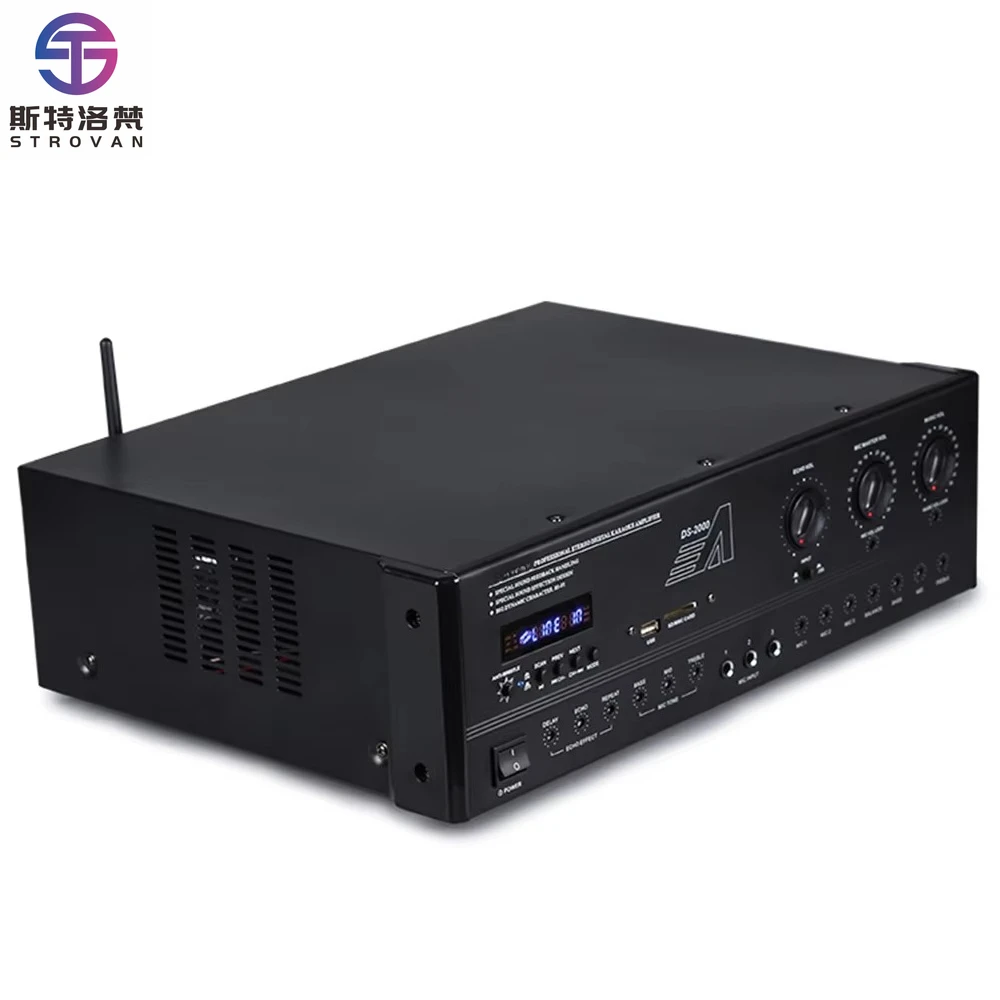 

DS2000 200W*2 Audio Power Amplifier Professional Power Amplifier for Conference Home Theater