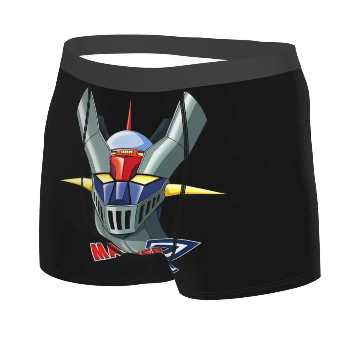 Custom Mazinger Z Anime Underwear Men Stretch UFO Robot Grendizer   Boxer Briefs