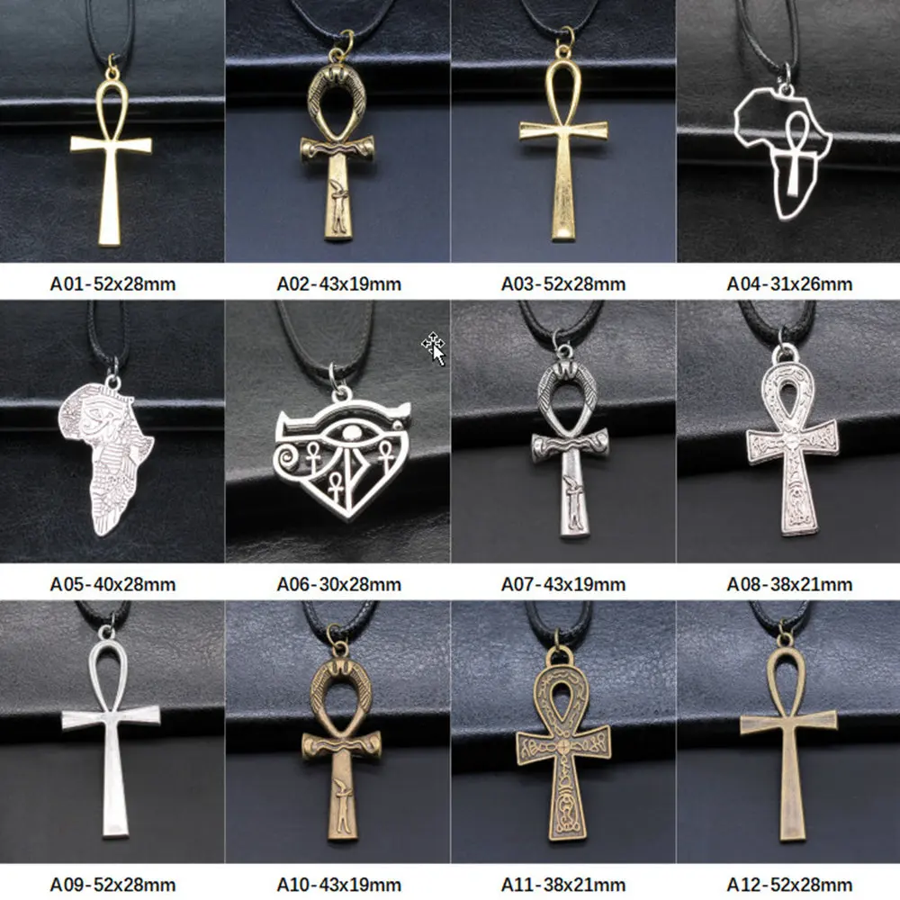 New Arrival Ankh Cross Charms Pendants Necklace Female Gift Fashion