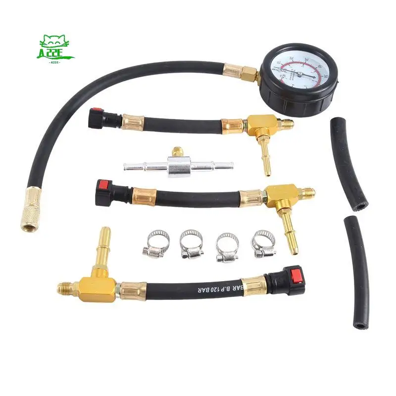

A22E-Car Fuel Pressure Gauge Car Injection Tester Meter With 6.3 7.89 9.49 Connector Fast Connetion