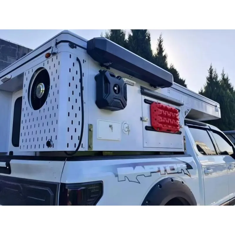 Off-Grid Innovative Travel Trailer Camper, Self-Contained Facilities for Long-Distance Adventurous Road Trips