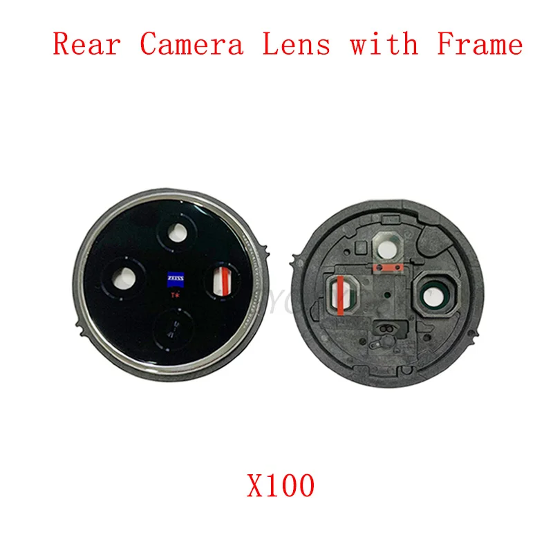 

Rear Camera Lens with Frame Holder Cover For VIVO X100 Back Camera Frame Repair Parts