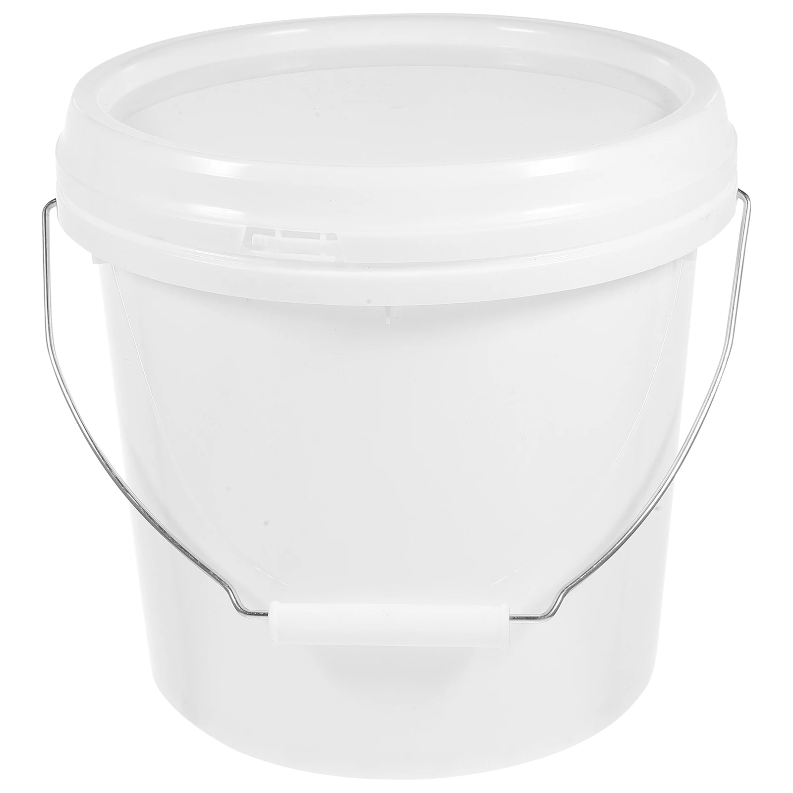 

Plastic Bucket with Lid 5L Sealed Container Reusable Paint Bucket Hand-held Storage Container Mixing Storing Paint Water