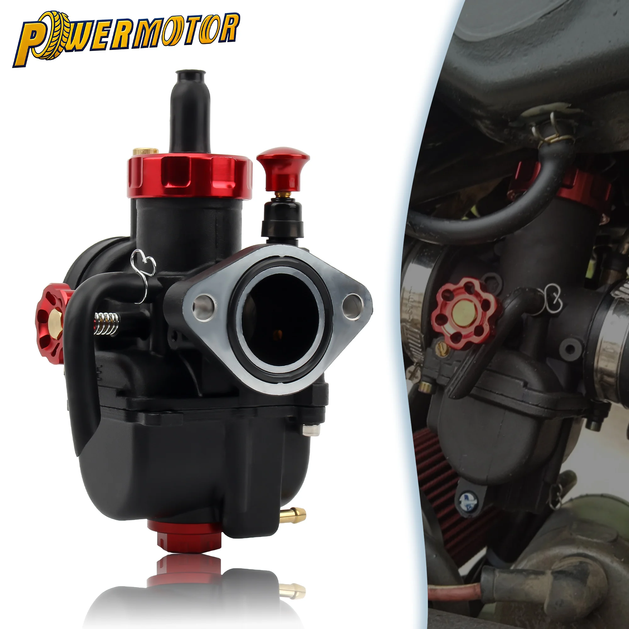 

For Yamaha Kawasaki Honda Motorcycle PE17 19 22 24 26 28mm Flange Carburetor With Carb Jet Kit Carburettor Modified Accessories