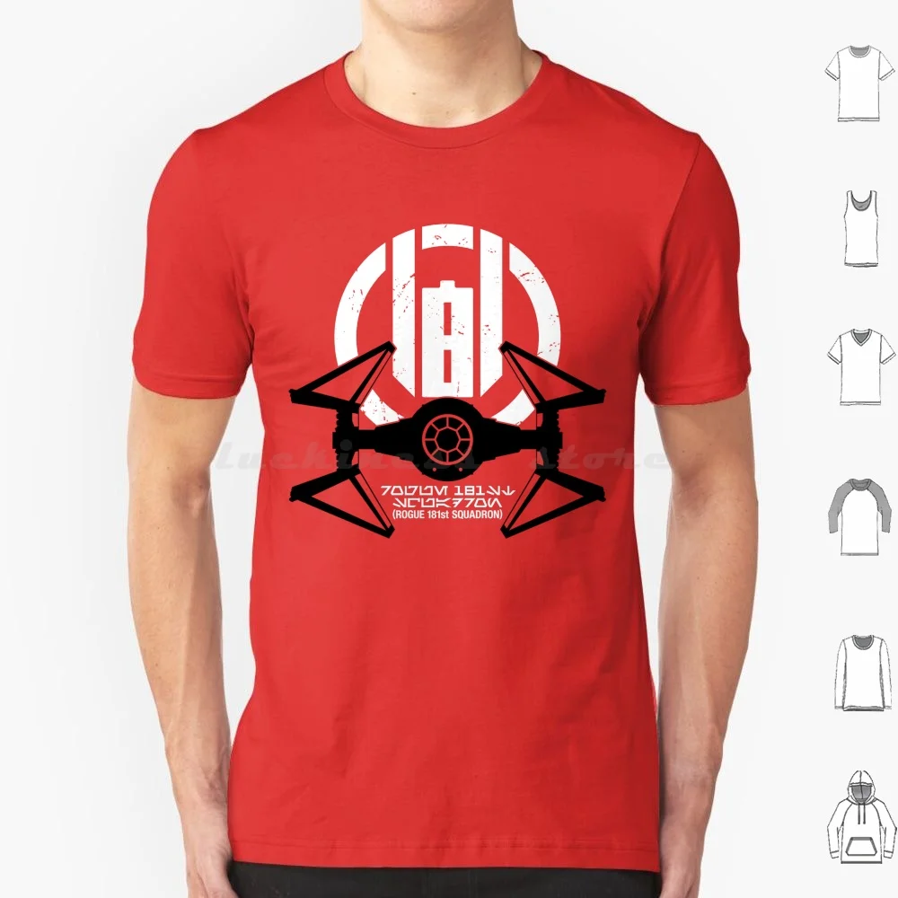 

Rogue 181st Squadron – Tie Interceptor ( On Red ) T Shirt 6xl Cotton Cool Tee Rogue181st 181st Tie Fighter Tie Interceptor Fan