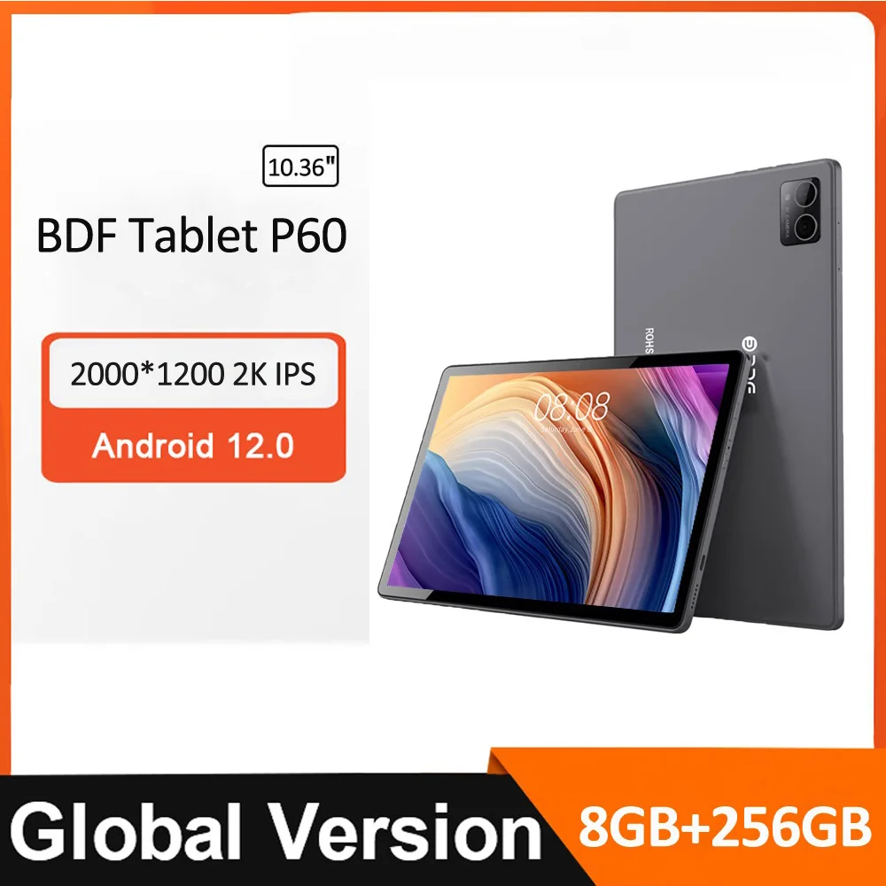 2024 New Global Firmware Tablets 10.36 Inch 2K FHD Display 10 Core 8GB RAM 256GB ROM Dual SIM Bluetooth WiFi Tablet PC 8000mAh