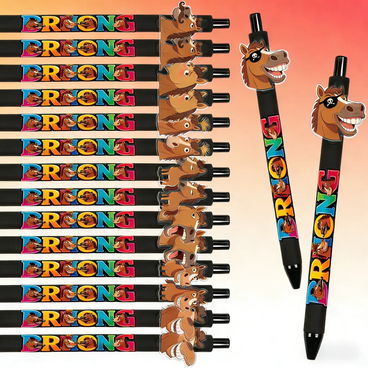 

8 штук / 16 штук Забавные шариковые ручки с тематикой лошадей — специальные ручки для ежедневного использования в офисе и на Китайский Новый год 2016 года