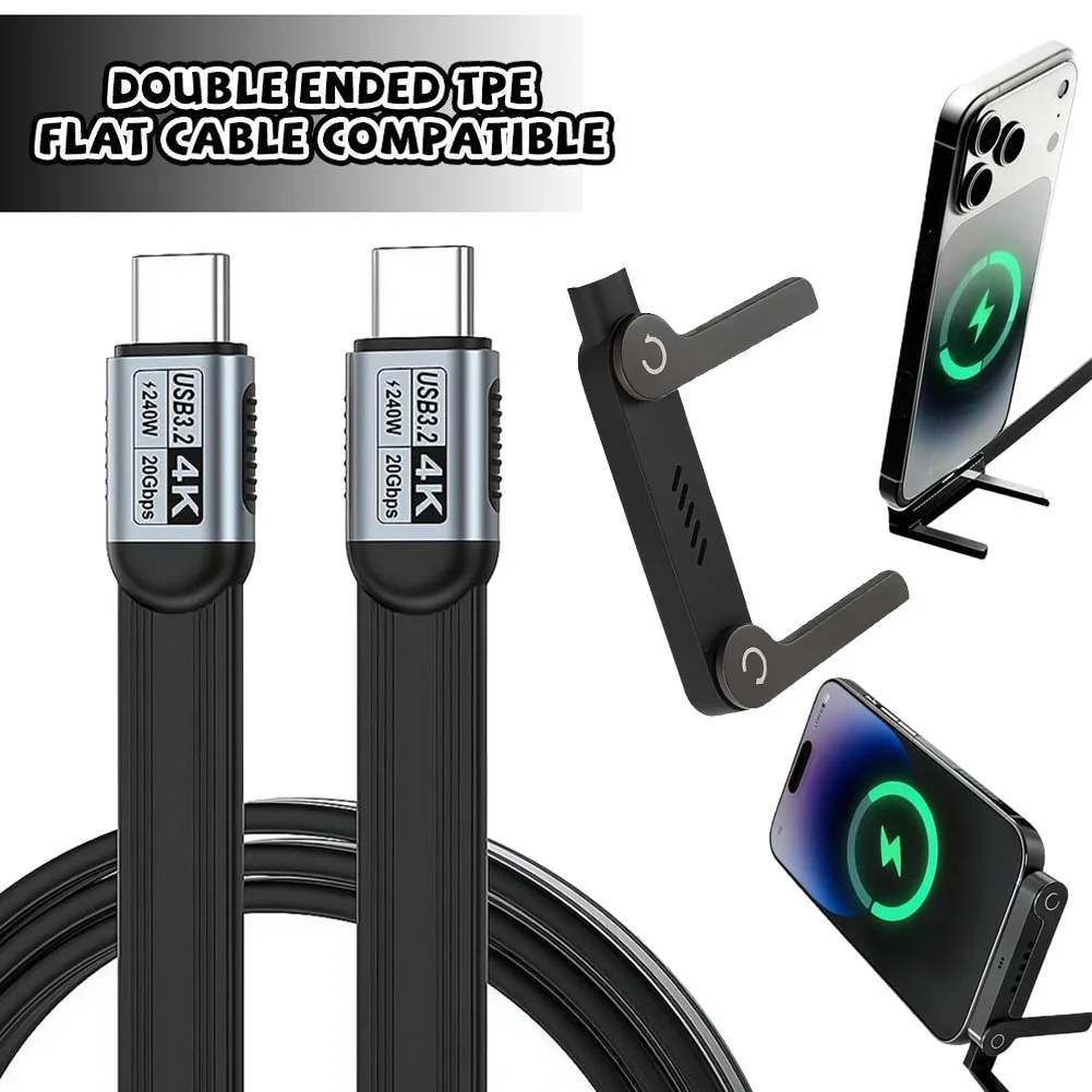 Câble de données 240W 3 4 5 USB 5.0 USB C vers C avec câble de charge rapide pour bureau USB Type-C pour iPhone MacBook