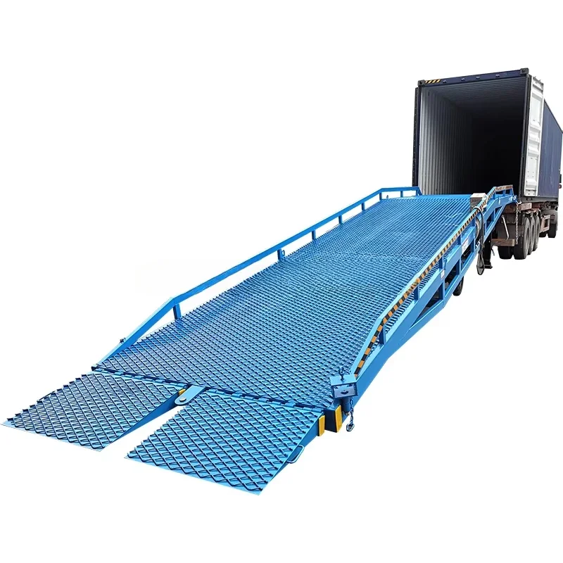 New truck dock board loading auxiliary ramp 6t 8t 10t dock leveler yard ramp for forklift